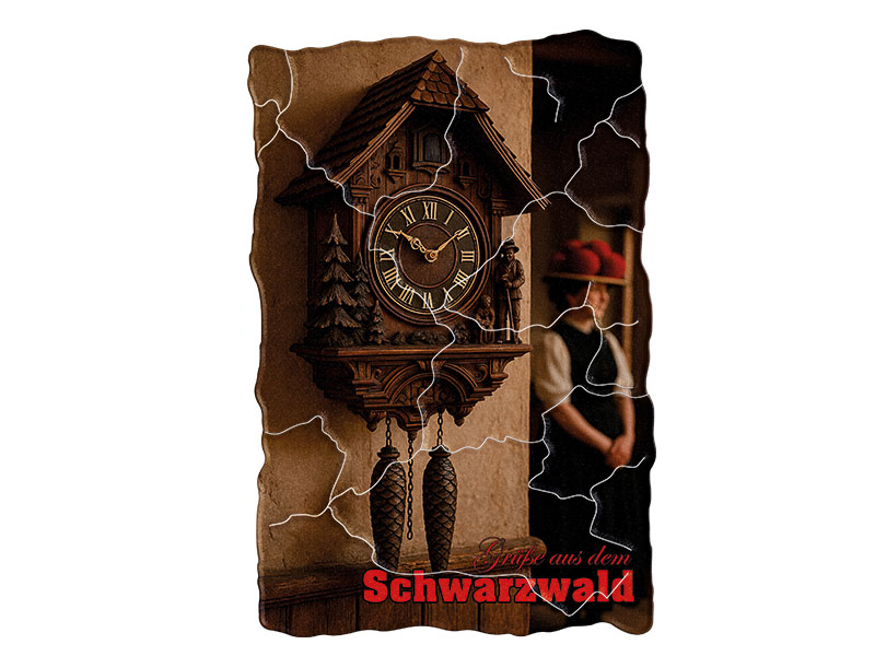 Souvenir Foto Kunststoff Magnet Schwarzwald 8x5cm Souvenir Foto Kunststoff Magnet Schwarzwald 8x5cm