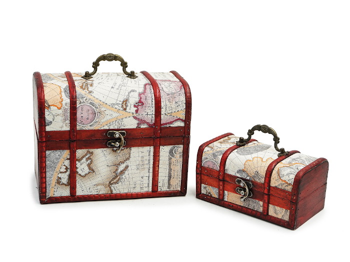 17841 Holz Schatzkiste