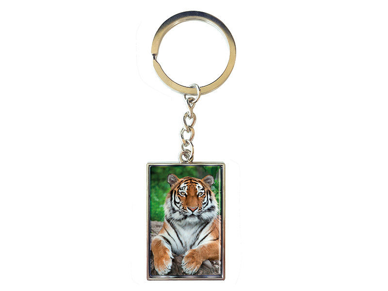 Metall Schlüsselanhänger Tiger
