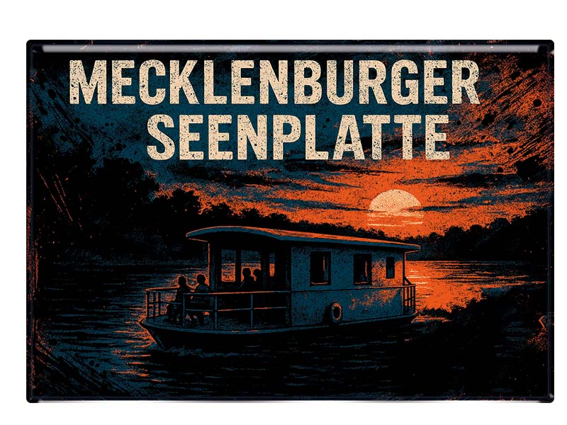 Souvenir Foto Magnet Seenplatte 9,5x6,5cm