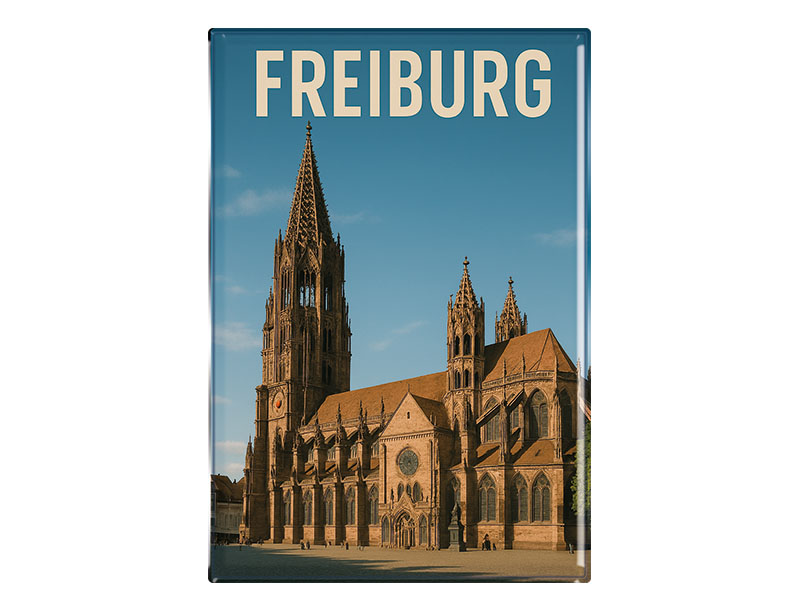 Souvenir Foto Magnet Freiburg 9,5x6,5cm