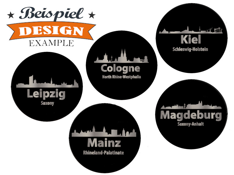 16620-6 Foto Magnet rund eigenes Design