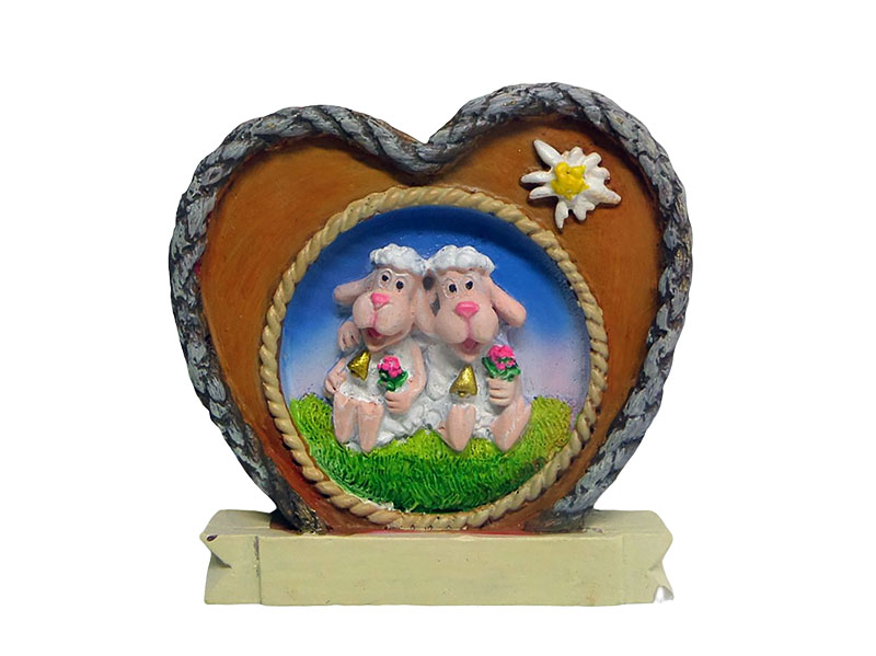 18092-0 Poly Magnet Schafe im Herz