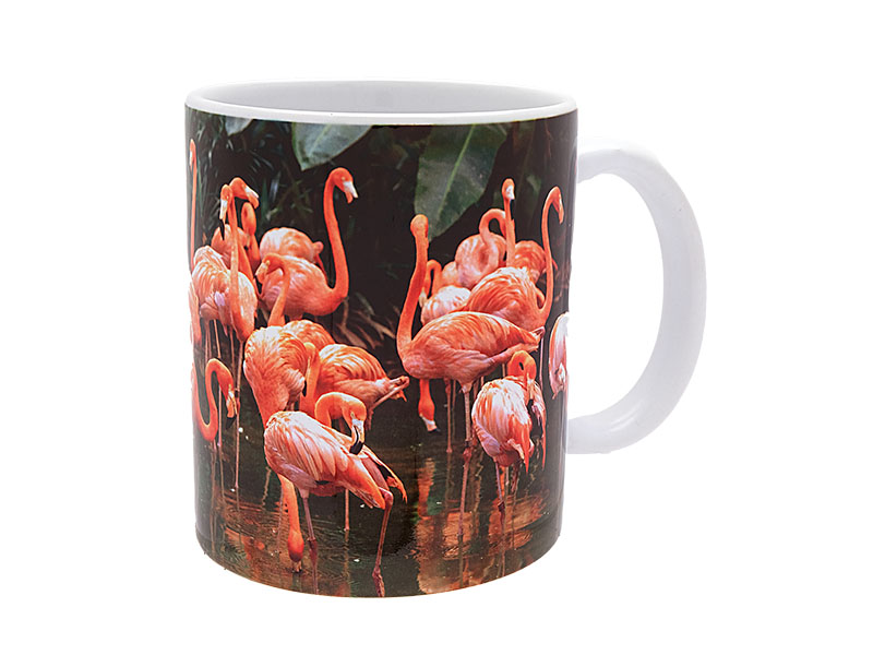 Keramik Foto Tasse Flamingo