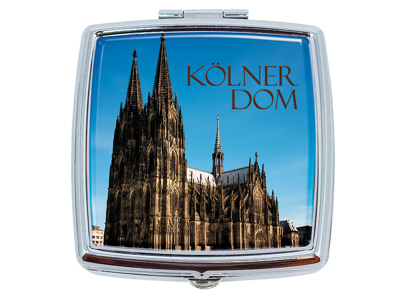 Souvenir Metall Pillendose Koeln 6x5,5cm Souvenir Metall Pillendose Koeln 6x5,5cm