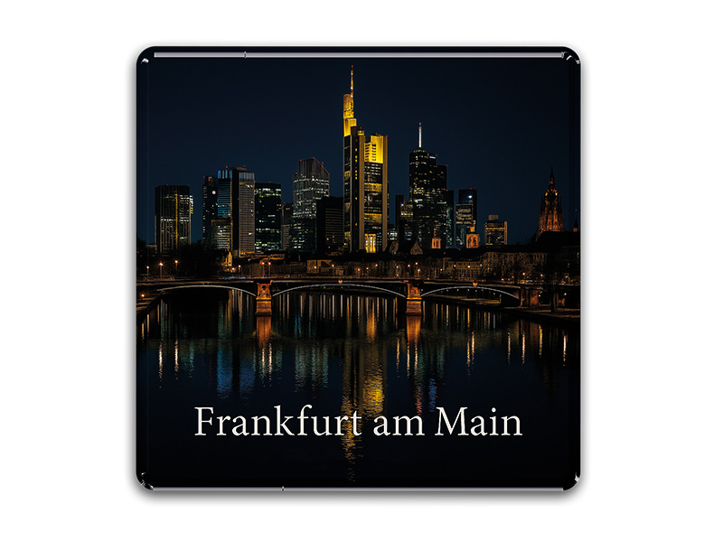 Souvenir Foto Magnet quadratisch Frankfurt 6,5x6,5cm Souvenir Foto Magnet quadratisch Frankfurt 6,5x6,5cm