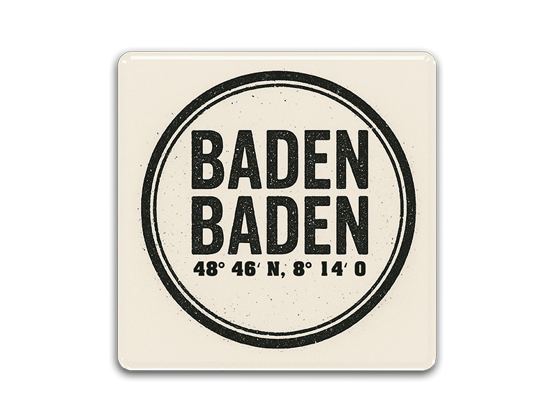 Souvenir Foto Magnet Baden-Baden 3,5x3,5cm