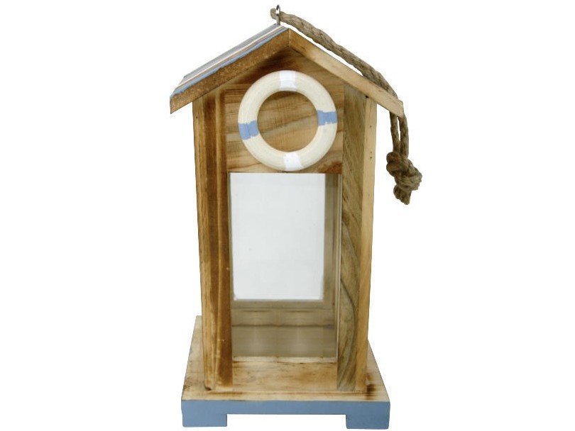 70024 Holz Deko Laterne