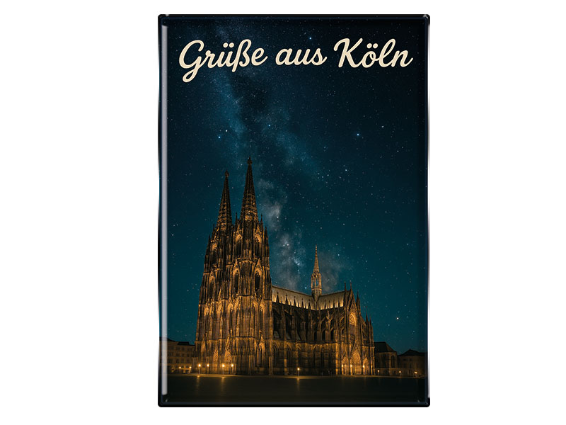 Souvenir Foto Magnet rechteckig Koeln 8x5,5cm