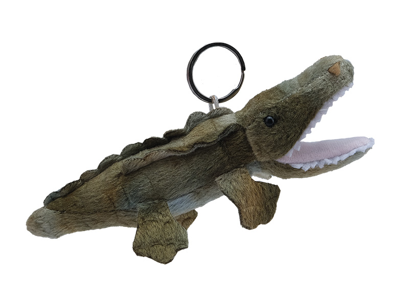 Plush crocodil 15x6x4cm, with keychain