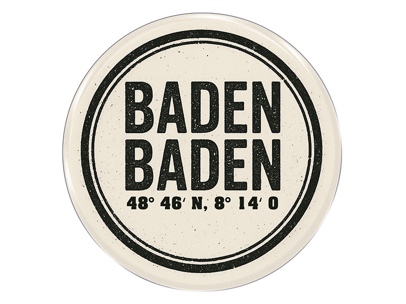 Souvenir Foto Magnet Baden-Baden Ø7cm