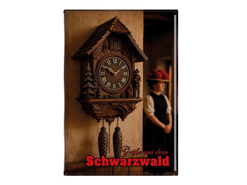 Souvenir Foto Magnet Schwarzwald 9,5x6,5cm