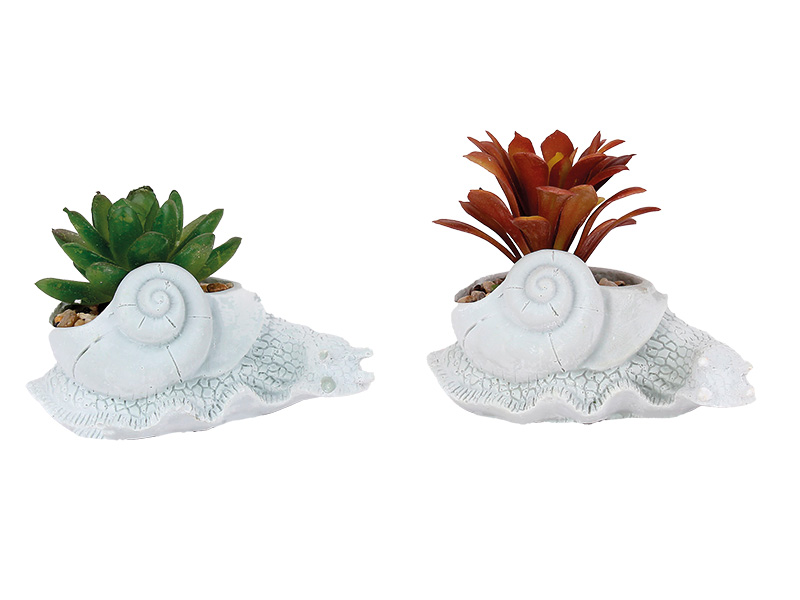 17359 Keramik Pflanztopf Schnecke