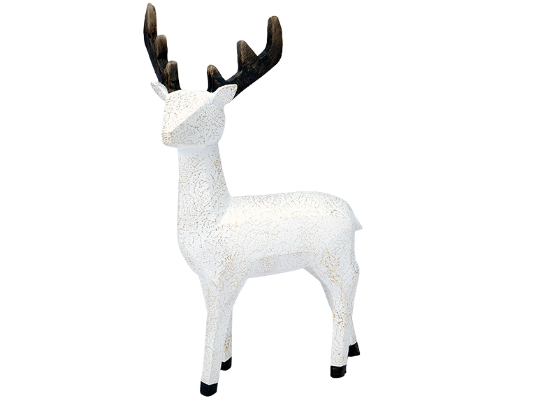 Hirsch polygon aus Poly, 16x10x29 cm    Hirsch polygon aus Poly, 16x10x29 cm