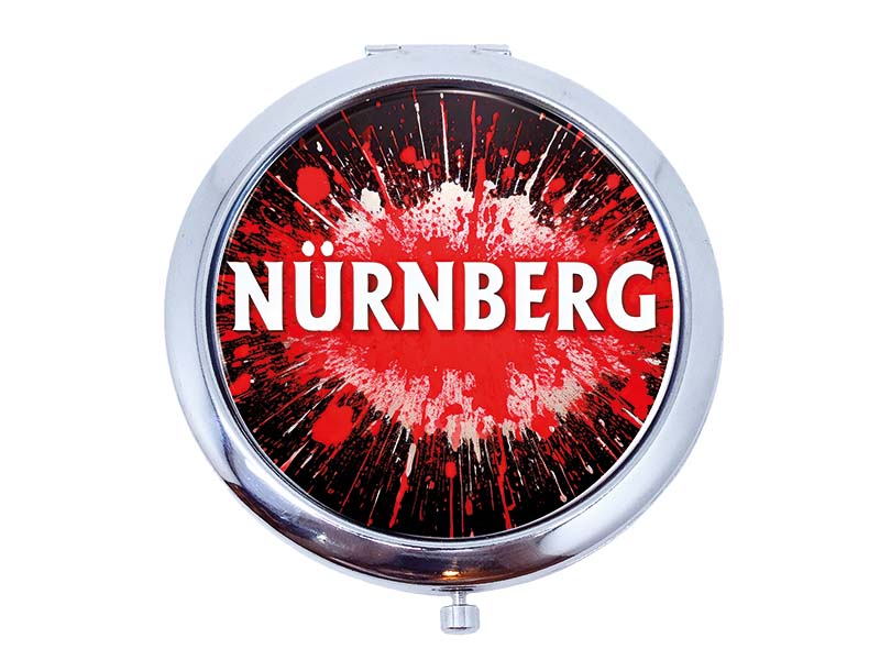 Souvenir Taschenspiegel aus Metall eigenes Design Nürnberg Ø7cm Souvenir Taschenspiegel aus Metall eigenes Design Nürnberg Ø7cm