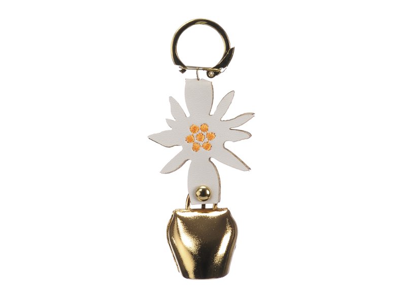 17050-0 Metallglocke mit Edelweiss
