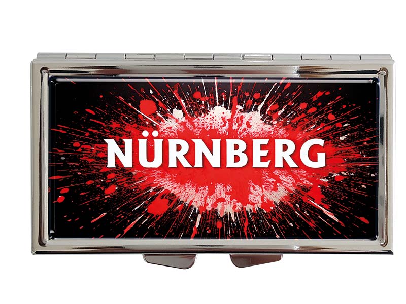 Souvenir Metall Pillendose Nürnberg 8,5x4,5cm Souvenir Metall Pillendose Nürnberg 8,5x4,5cm