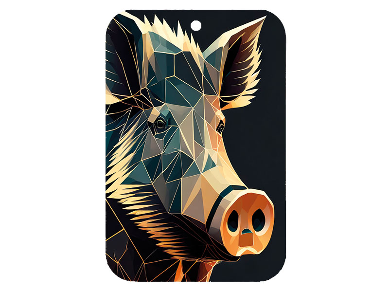 Lufterfrischer Wildschwein, 3 Düfte sort., 10x6,5cm    Lufterfrischer Wildschwein, 3 Düfte sort., 10x6,5cm