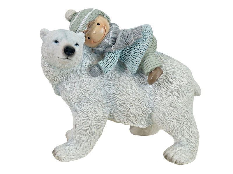 Poly Winterkind mit Eisbär