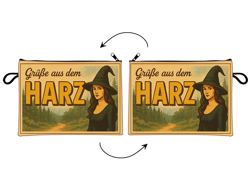 Souvenir Täschchen aus Kunstleder Harz 21x15cm Souvenir Täschchen aus Kunstleder Harz 21x15cm