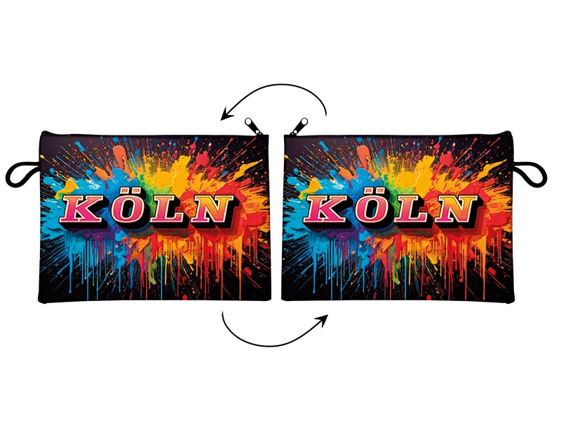 Souvenir Täschchen aus Kunstleder Koeln 21x15cm