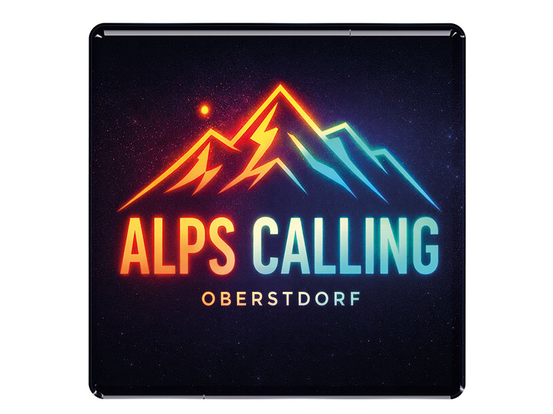 Souvenir Foto Magnet Oberstdorf 8x8cm