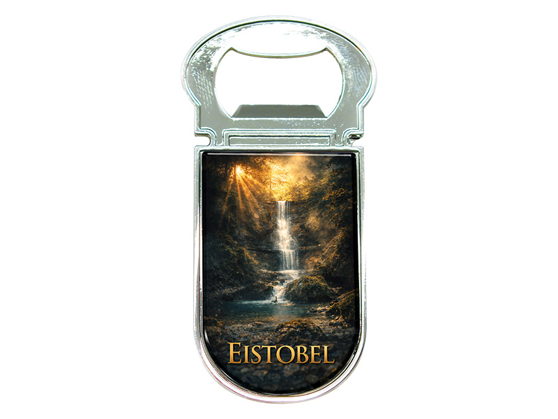 Souvenir Kapselheber Magnet Eistobel aus Metall 3x7cm