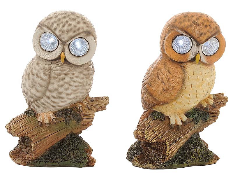 17649 Poly Eule mit Solar Augen