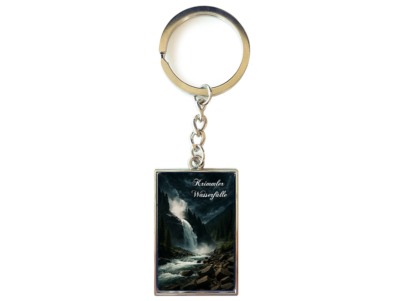 Souvenir Schlüsselanhänger Krimmler Wasserfälle 10x3cm