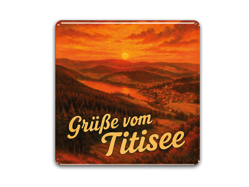 Souvenir Foto Magnet Titisee 3,5x3,5cm