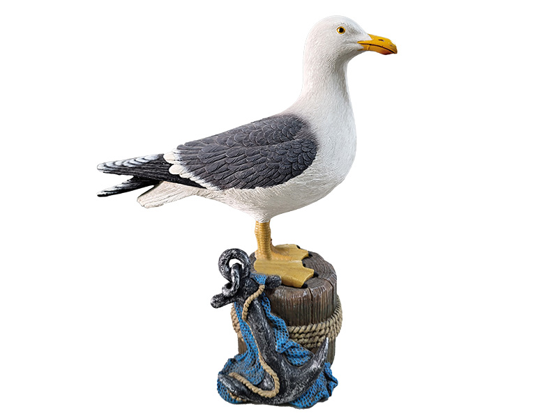 Poly seagull 21x12x27cm