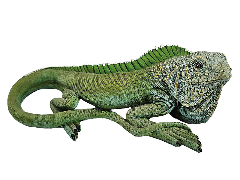 Leguan aus Poly 21x8x8cm   
