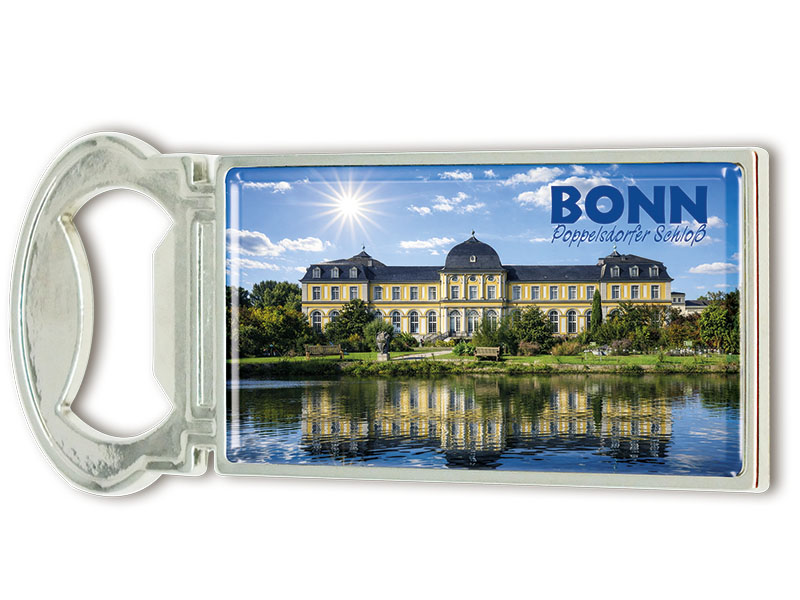 Souvenir Kapselheber Magnet Bonn aus Metall 3x9cm