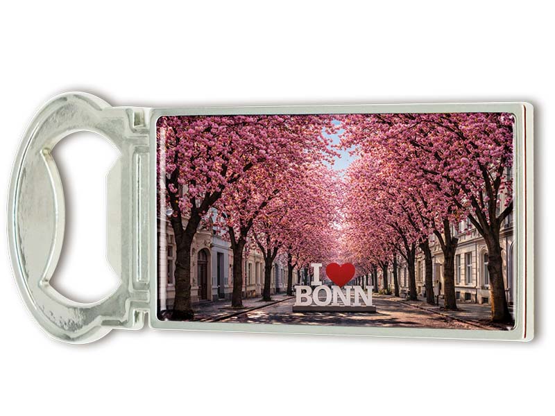 Souvenir Kapselheber Magnet Bonn aus Metall 3x9cm