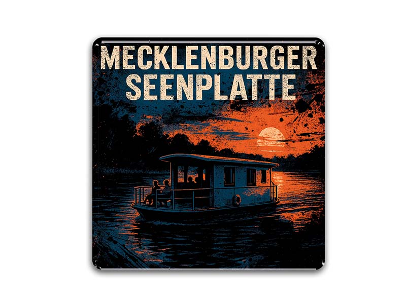 Souvenir Foto Magnet Seenplatte 3,5x3,5cm Souvenir Foto Magnet Seenplatte 3,5x3,5cm