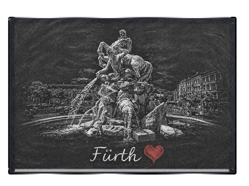 Souvenir Foto Magnet Fürth 8x5,5cm