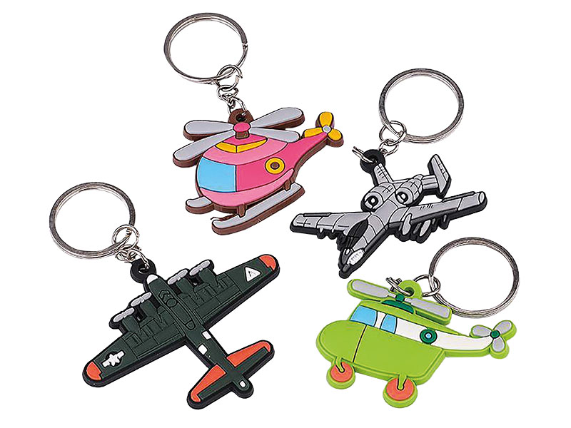 Schlüsselanhänger aus Kunststoff Luftfahrt 8x0,5x4cm