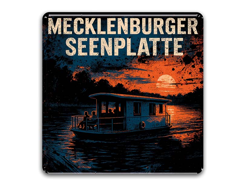 Souvenir Foto Magnet Seenplatte 8x8cm Souvenir Foto Magnet Seenplatte 8x8cm