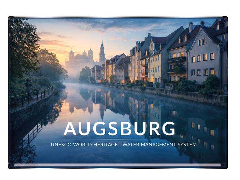 Souvenir Foto Magnet Augsburg 8x5,5cm