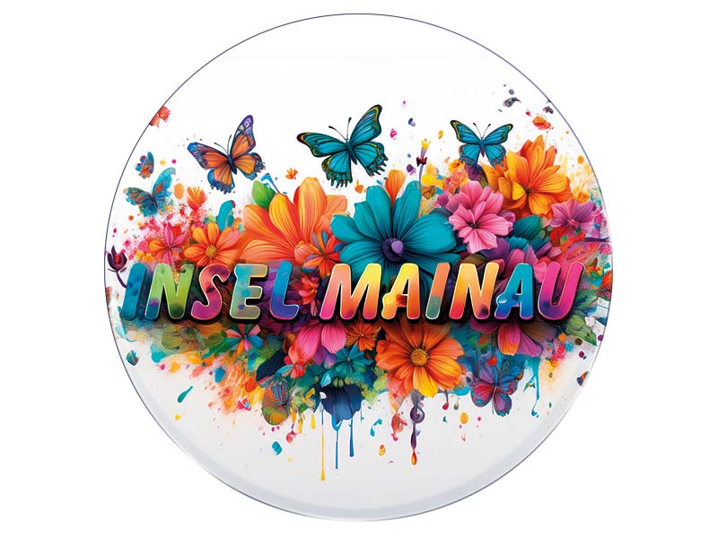 Souvenir Foto Magnet rund Mainau Ø7cm