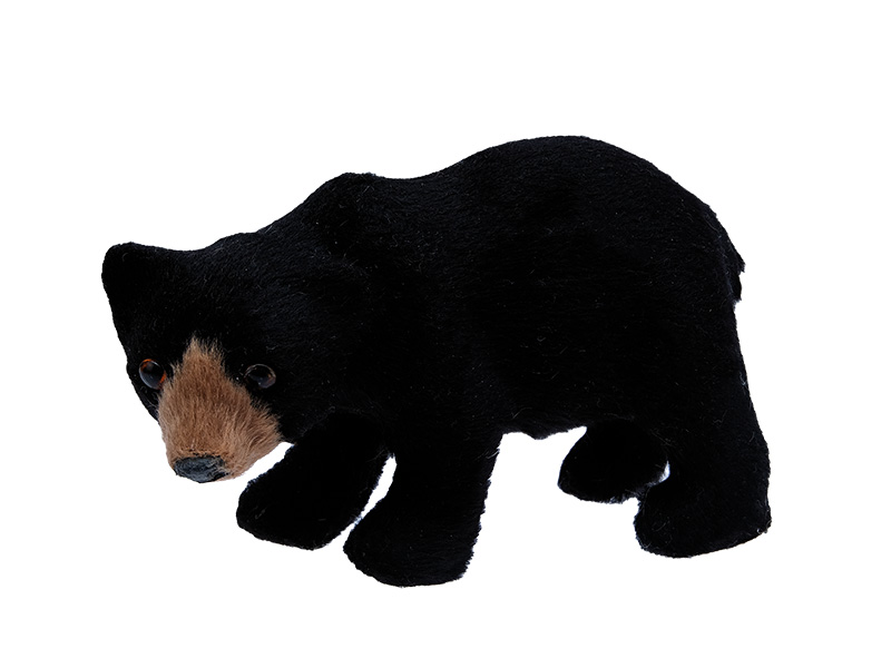 Deko Schwarzbär mit Kunstfell, 8x4x5cm    Deko Schwarzbär mit Kunstfell, 8x4x5cm