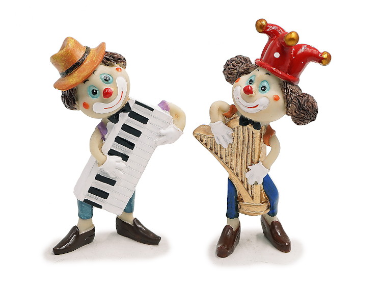 17861 Poly Clown m. Instrumenten
