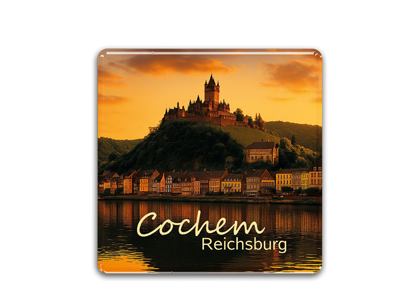 Souvenir Foto Magnet Cochem 3,5x3,5cm