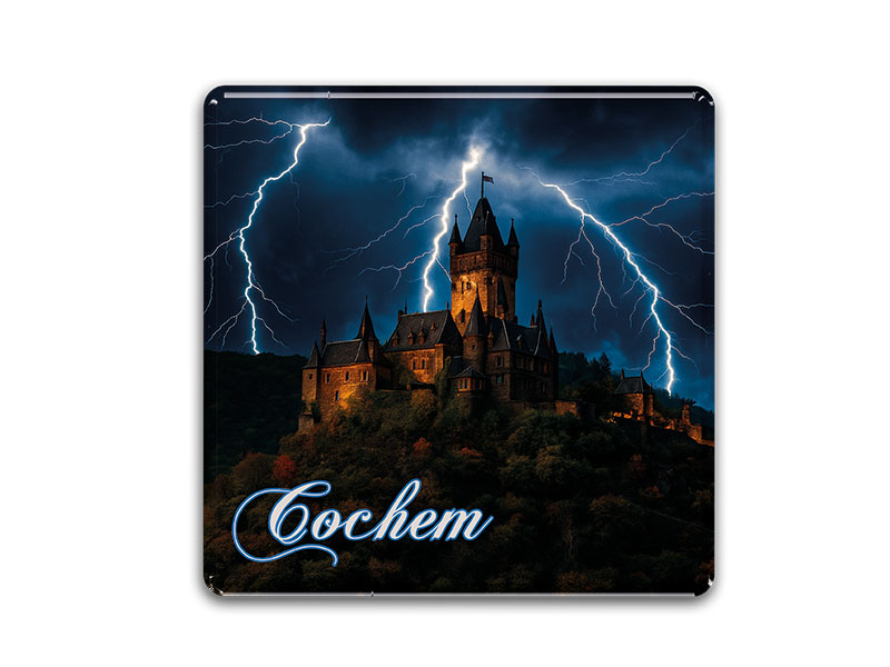 Souvenir Foto Magnet Cochem 3,5x3,5cm
