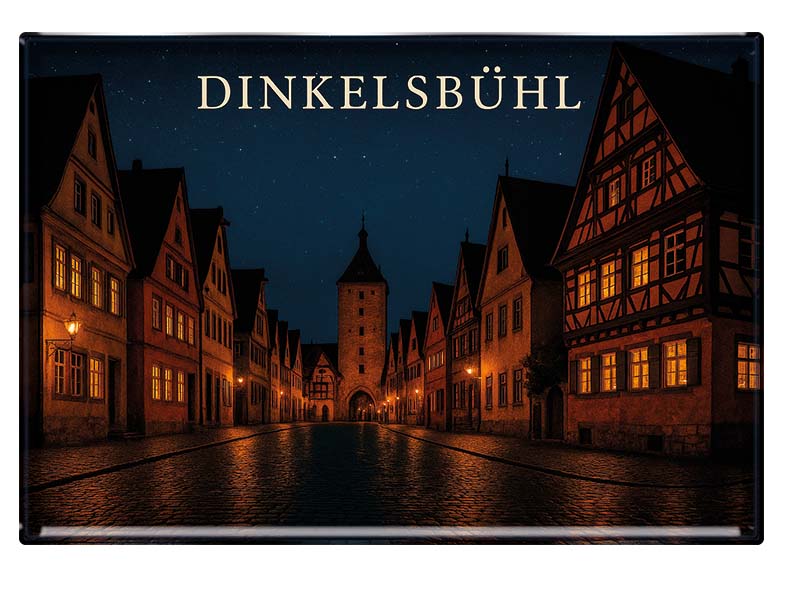 Souvenir Foto Magnet Dinkelsbühl 9,5x6,5cm