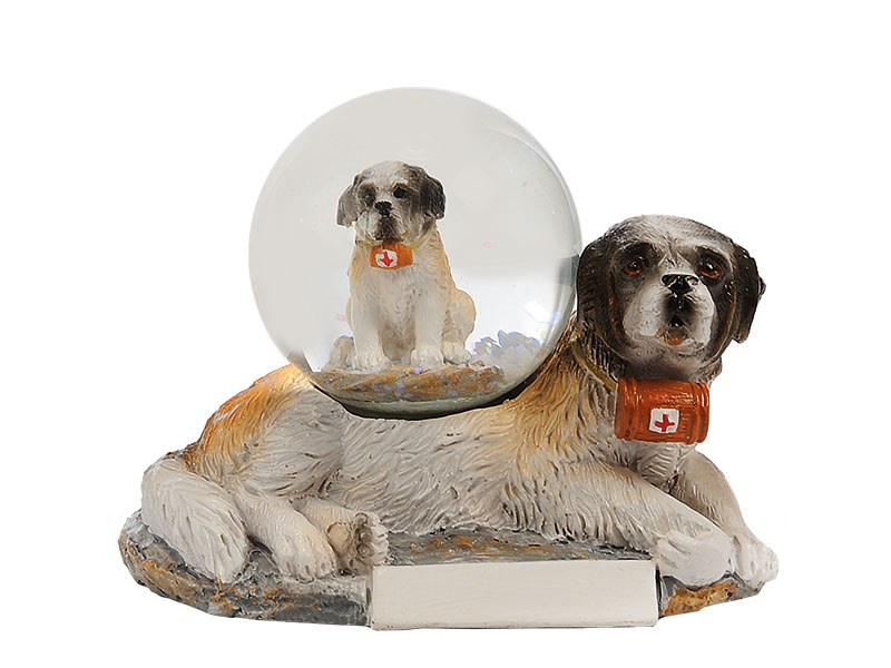 17319-0 Poly Schneekugel Bernersennenhund