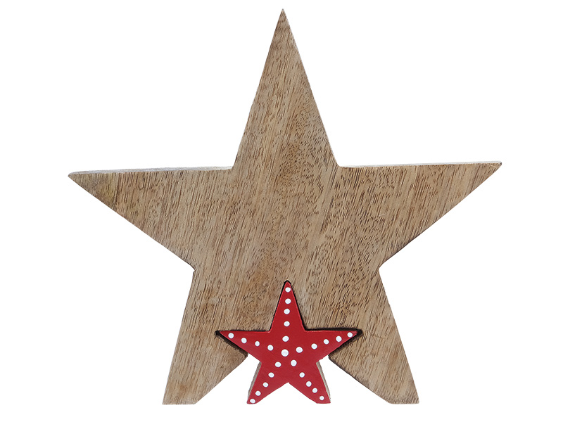 16075-0 Holz Stern