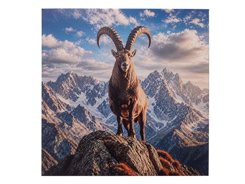 Leinwand  Steinbock 40x40cm