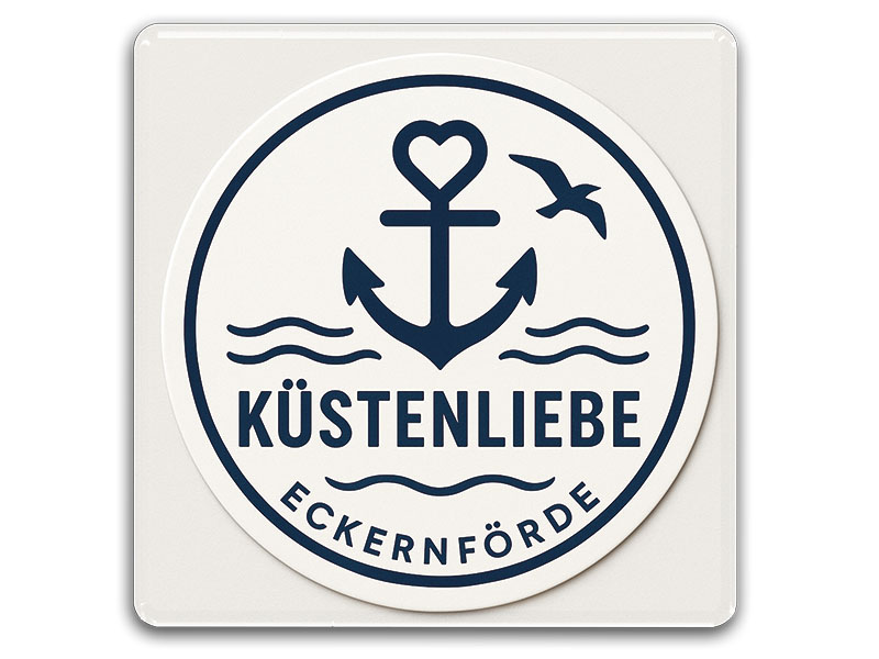 Souvenir Foto Magnet Eckernförde 8x8cm