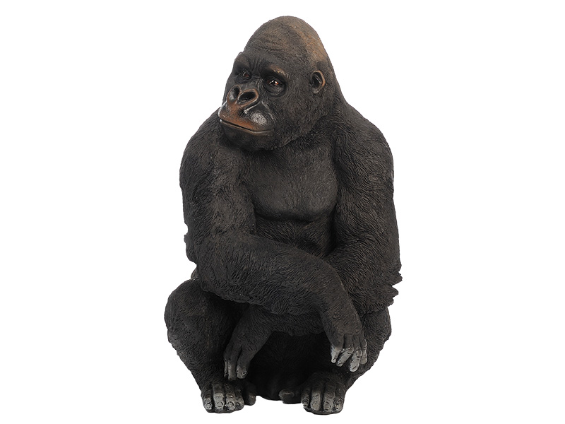 Gorilla aus Poly 23x24x38cm   